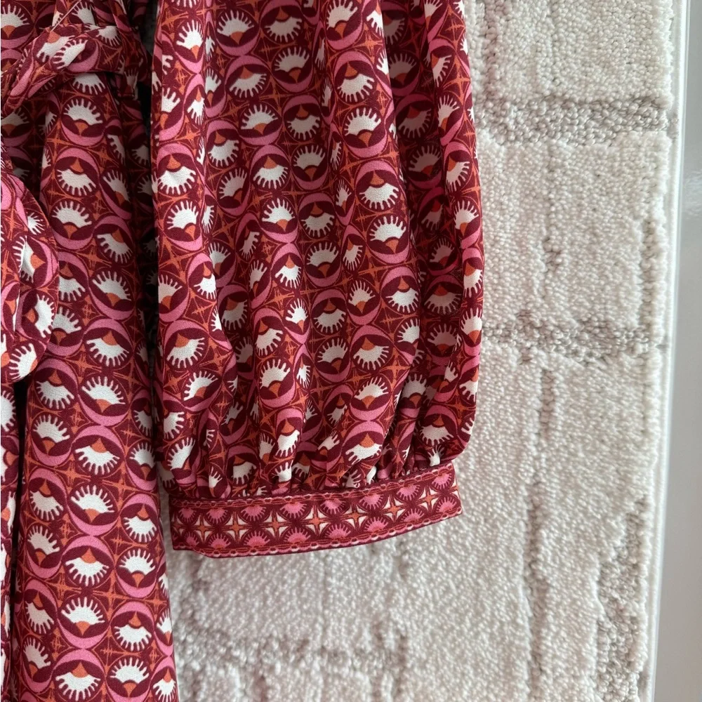 Max Studio Red Patterned Dress - Picture 6 of 14